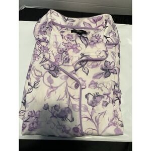 Simply Vera Vera Wang Women's XL Purple/White Floral Pajama capri Set Soft
